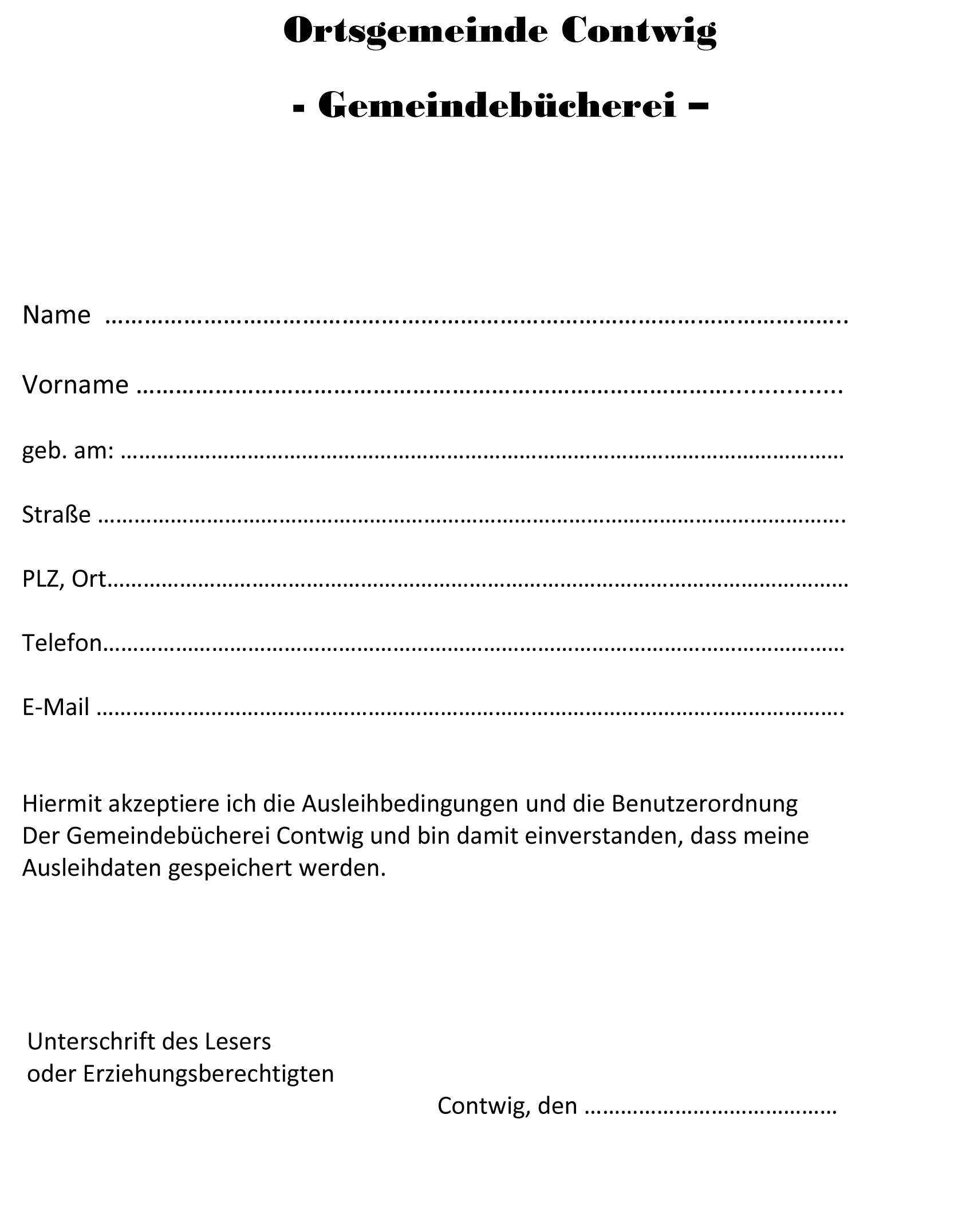 Lesesommer Anmeldung